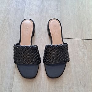 Black Braided Sandals